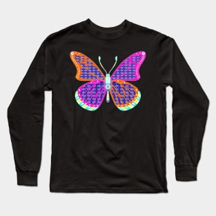 butterfly mariposa ecopop Long Sleeve T-Shirt